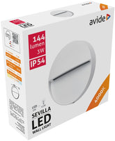 Avide Εξωτερικό Φως Σκάλας Sevilla LED 3W Λευκό 4000K IP54 11cm